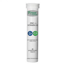 Power Of Nature Zinc + Vitamin D3 2.000iu20 αναβράζοντα δισκία