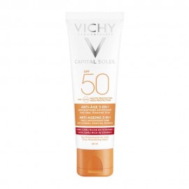 Vichy Capital Soleil Anti-Age Αντιγηραντικό Αντηλιακό Προσώπου 3σε1 SPF50+ 50ml