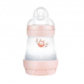 Mam Easy Start Anti-Colic Plastic Bottle, Silicone Teat Pink 160ml