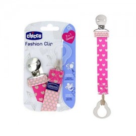 Chicco Fashion Clip Κλιπ Πιπίλας Ροζ 1 τεμάχιο