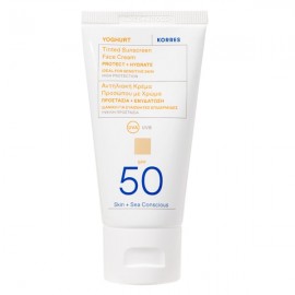 Korres Yoghurt Tinted Sunscreen Face Cream SPF50 50ml