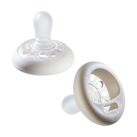 Tommee Tippee Close to Nature Breast-Like Soother 0-6M+ Double pack