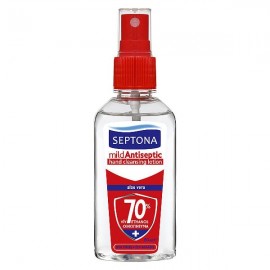 Septona Mild Antiseptic Lotion Αντισηπτικό Καθαριστικό Χεριών με Αλόη & 70% Αιθυλική Αλκοόλη 80ml
