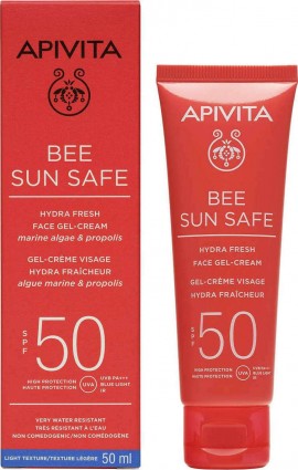 Apivita Bee Sun Safe Promo Hydra Fresh Face Gel-Cream Spf50 50ml
