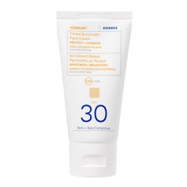 Korres Yoghurt Tinted Sunscreen Face Cream SPF30 50ml