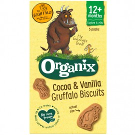 Organix Cocoa & Vanilla Gruffalo Παιδικά Μπισκότα από 12μηνών (5x20gr)
