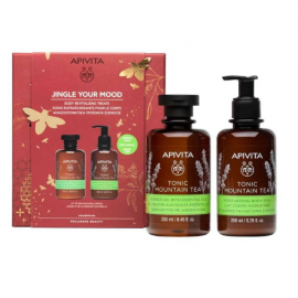 Apivita Promo Jingle Your Mood Tonic Mountain Tea Αφρόλουτρο 250ml & Γαλάκτωμα Σώματος 200ml