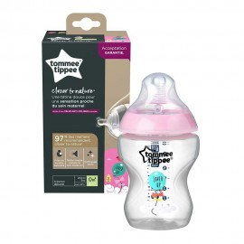 Tommee Tippee Πλαστικό Μπιμπερό Closer to Nature 0m+ 260ml Ροζ