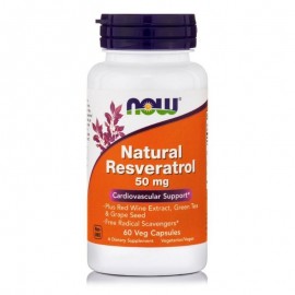 Now Natural  Resveratrol 50mg  60κάψουλες