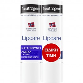 Neutrogena Promo Norwegian Formula Lip Care Stick Ενυδατικό Στίκ Χειλιών 4,8gr.x2