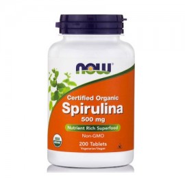 Now Spirulina 500mg 200 tablets