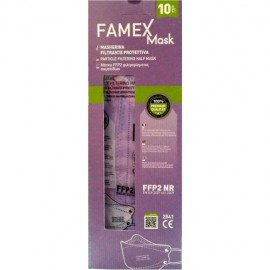 FAMEX Μάσκα Προστασίας FFP2 NR (KN95) 5ply ΜΩΒ 10τεμάχια