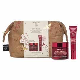 Apivita Promo Lift Me Up Wine Elixir Αντιρυτιδική Κρέμα Προσώπου Ελαφριάς Υφής 50ml & ΔΩΡΟ Wine Elixir για Μάτια & Χείλη 15ml