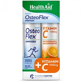 Health Aid Promo Osteoflex 20 eff.tabs & Vitamin C 1000mg 20 eff.tabs