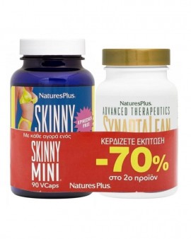 NaturesPlus Promo Skinny Mini 90 caps & SynaptaLean RX Fat Loss 60tabs -70% στο 2ο προϊόν