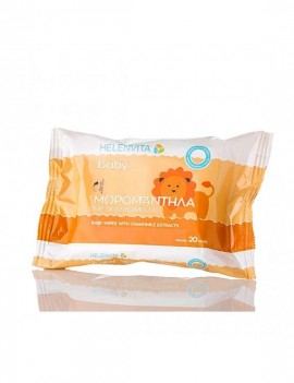 Helenvita Baby Wipes Mωρομάντηλα με Εκχύλισμα Χαμομηλιού 20τεμ