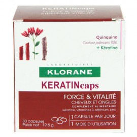 Klorane Quinine Με Κινίνη KERATIN 30caps