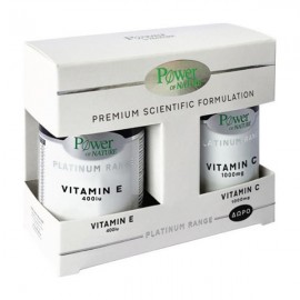 Power of Nature Promo Pack Platinum Range Vitamin Ε 400iu 30caps & Vitamin C 1000mg 20caps