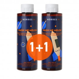 Korres Kids Wash Me Melon Σαμπουάν & Αφρόλουτρο 1+1 ΔΩΡΟ 250ml+250ml