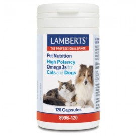 Lamberts Pet Nutrition High Potency Omega 3s for Cats & Dogs 120tabs