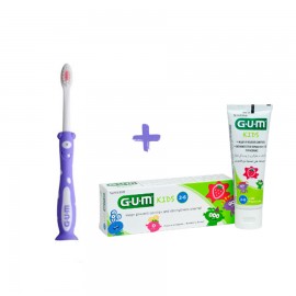 Gum  Kids Toothpaste Strawberry 3Years+ 50ml+ Gift Toothbrush Pink