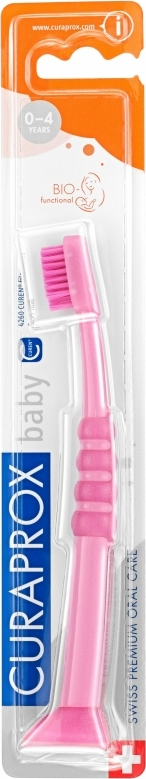 Curaprox Baby 4260 Παιδική Οδοντόβουρτσα 0-4 Ετών 1Τμχ Ροζ
