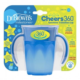 Dr. Browns Cheers 360 Transition Cup Blue 200ml