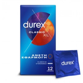 Durex Classic XL Προφυλακτικά για Άνετη Εφαρμογή 12τεμ