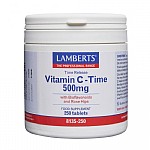 Lamberts Vitamin C-Time Release 500mg 250 ταμπλέτες