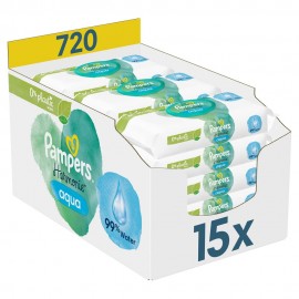 Pampers Harmonie Aqua Baby Cleansing Wipes 15 x 48 τμχ