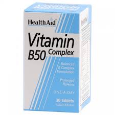 Health Aid Vitamin B50 Complex 30tablets