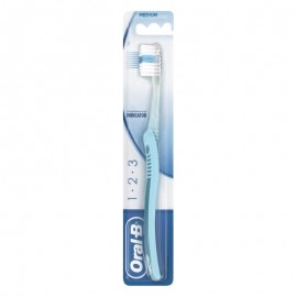 Oral B Οδοντόβουρτσα χειρός Indicator 1-2-3 40mm Μέτρια Γαλάζιο