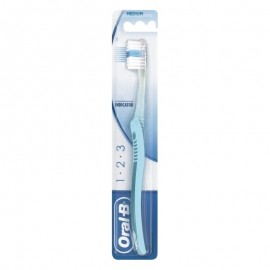 Oral B Indicator 1-2-3 Toothbrush 40mm Medium Light Blue