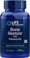 Life Extension BONE RESTORE with vitamin K2 120caps