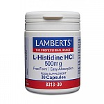 Lamberts L-Histidine HCl 500mg 30caps