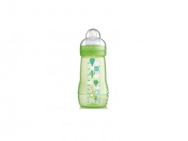 Mam Easy Active Baby Bottle Πλαστικό Μπιμπερό, Θηλή Σιλικόνης 2m+ Green 270ml