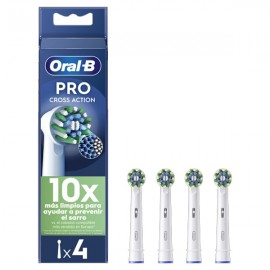 Oral-B Cross Action Pro  White 4 Brush Heads