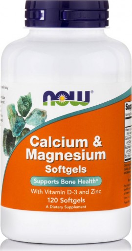 Now Calcium & Magnesium with D3 and Zinc 120softgels