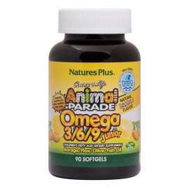 NaturesPlus Animal Parade Omega 3/6/9 Junior 90 Softgels