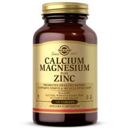 Solgar Calcium Magnesium plus Zinc 100 tabs