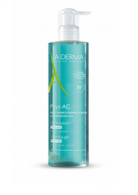 A-Derma Phys-AC Gel Moussant Purifiant 400ml