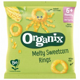 Organix Melty Sweetcorn Rings από 6μηνών  20gr