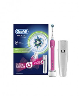 Oral-B Pro 750 Pink Edition 3D Cross Action +ΘΗΚΗ