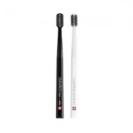 Curaprox Black is White Toothbrush for White Teeth 1 Black + 1 White