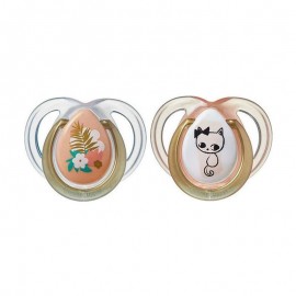 Tommee Tippee Moda Πιπίλα Σιλικόνης 0-6 Μηνών Ροζ 2τεμ. Prod.Ref.433487