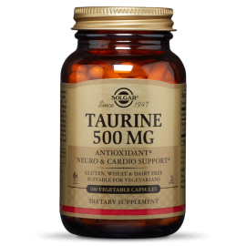 Solgar Taurine 500mg 50 φυτικές κάψουλες