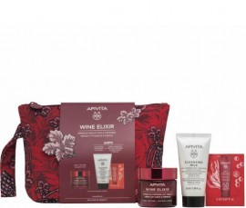 Apivita Promo Wine Elixir Light Texture 50ml & FREE Cleansing Milk 50ml & & Bee Sun Safe SPF50 2ml