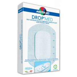 Master Aid Drop Med Αυτοκόλλητες Ατικολλητικές Γάζες 10,5x15cm 5 τεμάχια