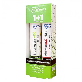 My Elements Magnesium 305mg&B6 20eff.tab. + Vitamin All Multi with Curcumin 20eff.tab