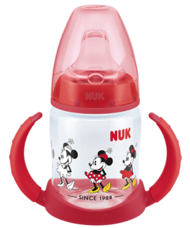 Nuk First Choice Disney Ποτήρι με Λαβές 6-18m με Ρύγχος Σιλικόνης Μinnie-Κόκκινο (10.743.829) 150ml